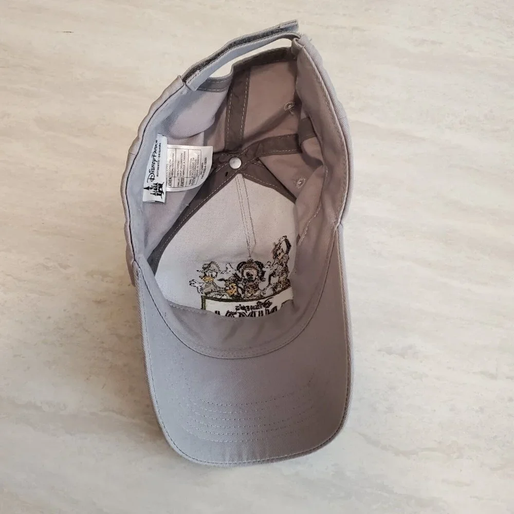 Disney Animal‎ Kingdom Hat Baseball Cap Gray Size Youth Mickey Mouse Hook & Loop
